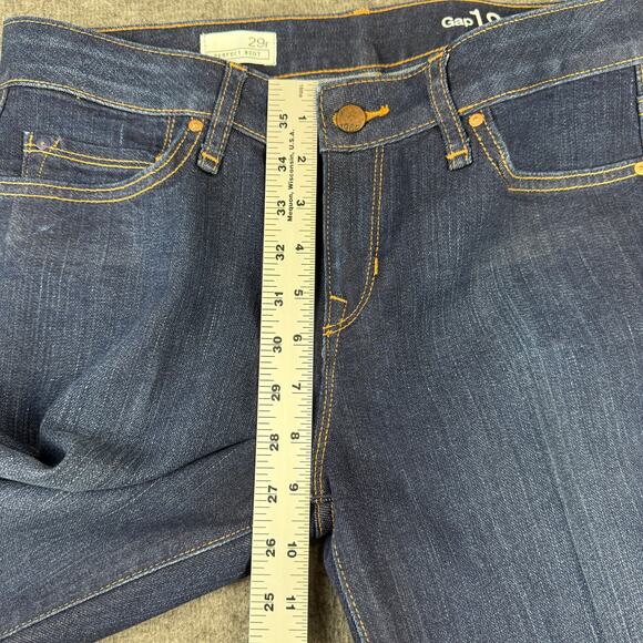 Gap Jeans Y2K Perfect Bootcut Denim Dark Wash 1969 Women's 29R Medium Rise - Picture 4 of 8